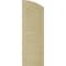 Ekena Millwork Pecky Cypress 2 Equal Flat Panel w/Elliptical Top Faux Wood Shutters, 12"W x 36"H (32" Low Side) SHUFPL12X36PCPR - alternate 5